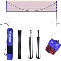 Portable Foldable Standard Badminton Net Frame Indoor Outdoor Training Equipment Easy to Use Home Gym Sports Fitness Supplies