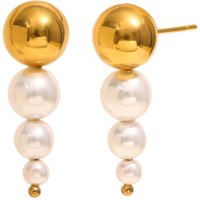 E.B.belle New Creative Exaggerated Square Flower Star Shell Stud Earring High Quality Stainless Steel Party Fashion Jewelry