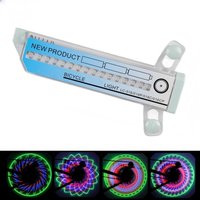 Bike Spoke Light Bicycle Wheel Light 30 Different Colorful Patterns Change Safety Tire Light Without Battery MTB Bike Accessorie
