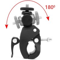 AliExpress NONE High Quality 1/4 Camera DV DSLR Bike Bicycle Handlebar Clamp Bracket Tripod Mount Screw Clip For Holding LCD Monitor DSLR Camera
