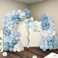 Blue White Balloons Arch Garland Kit Baby Shower Birthday Wedding Bridal Shower Gender Reveal Party Decorations
