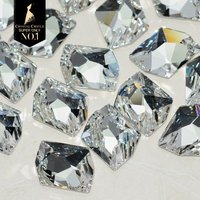 Crystal-Castle 5A Sparkle No-Hole White AB Flatback Rhinestones Bridal Dress Shoes Strass Gymastic Adhesive Crafts Crystal Stone