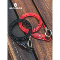 AliExpress ROCKBROS Bike Lock 1.5M Extra Long Lock Distance Anti-theft Cycling Locks Safety Bicycle Lock for Motorcycle Lock Accessories