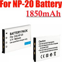 NP20 NP-20 Camera Battery For Casio EX-Z7 Z8 Z11 Z60 Z65 Z70 Z75 Z77 M1 M2 M20 S1 S2 S3 S20 S100 S500 S600 S770 S880 1850mAh
