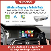 Wireless Carplay Android Auto for Mercedes Benz C117 W176 W204 W204 CLS GLK Class NTG 4.5 4.7 Android Auto Mirror Link image 4