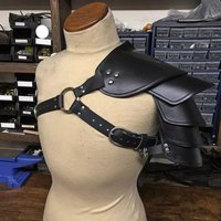 Medieval Viking Pirate Knight Shoulder Armor Roman Gladiator Cosplay Costume Accessories Steampunk Gothic Leather Pauldrons LAPR