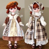 BJD 1/6 Doll Clothes 30cm Height Forest Style Cute Cartoon Lolita Skirt For BJD Dolls Decoration