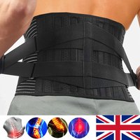 Back Support Belt Neoprene Lower Lumbar Brace Sciatica Pain Relief Men & Women
