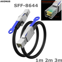 Mini SAS HD Data Server Raid Cable,External Mini SAS 36pin SFF-8644 to SFF-8644 for Hard Disk Server, SAN, Raid Card