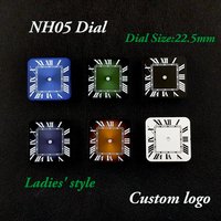 New NH05 dial Ladies' style Watch custom logo dial square Roman numeral dial suitable for NH05 movement watch accessories