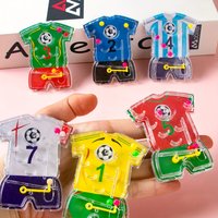 16pcs Soccer Maze Toy Football Theme Pinball Game Kids Birthday Party Favors Goody Bag Pinata Fillers Christmas Gift Supplies