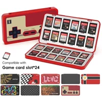 DATA FROG 24-in-1 Game Card Holder Case for Switch / Switch OLED, Cartridge Storage Box Protective Chip Organizer