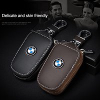 Metal Logo Leather Key Case Secure Waist Hanging Car Key Storage For BMW Performance F30 F20 F10 F40 E92 E91 G20 G30 G06 G07 G11