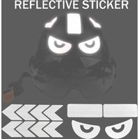 12~48Pcs Reflective Stickers for Construction Safety Helmet Night Working Safe Driving Warning Motorcycle Helmet Reflective Tape