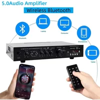 AV-369BT Bluetooth 5.1 Sound Speaker AMP Stereo Audio Amplifier Receiver 6 Channel Home Theater Audio Stereo System Components