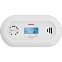 V-COME Carbon Monoxide Alarm with Digital LCD Display and Test Button, CO Detector with 10-Year Life Battery, EN 50291, VC21