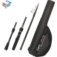 ROSEWOOD KUNAI Mini Telescopic Travel Spinning Fishing Rod 2.4m Casting weight 24g/50g Portable Travel Fishing Rod With Tube