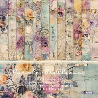 KLJUYP 24 sheets 6"X6" Vintage Floral Scrapbook paper Scrapbooking patterned paper pack DIY craft Background paper
