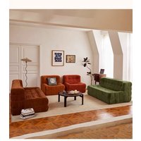 Any Size Custom Chenille Togo Lazy Sofa 6 Pleats 5 Buttons Plump Filling Compressed Shipping Multi Colors Available Cozy Living