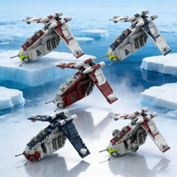 1434pcs MOC Star Battle Republic Gunship LAAT Collection Model Building Blocks Architecture Toy Festival Gifts Assemble Idea