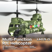 RC Hélicoptère LM19-D LED Lumières 480P Caméra HD Photographie Aérienne 2.4g Télécommande Avion Modèle Jouets pour Garçons Enfants Cadeau