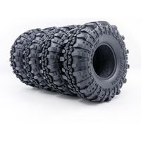 4pcs 1.9 Inch 110mm Rock Crawler Tire Wheel With Solid Beadlock Wheel Rim For 1/10 Axial Trax Trx4 Rc4wd D90 D110 Tf2 Rc Car