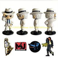 The King of Pop Dance MJ Action Figure Michael Jackson Model for Fans Souvenir Desktop Ornament Living Room Bedroom Decoration
