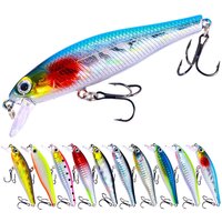 1pcs Long-cast Hovering Minnow Lure 8.8cm/9.2g Slow Sinking Artificial Lure for Stream Boat and Saltwater Fishing Wobbling Lures