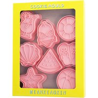 8 Pcs Summer Beach Vacation Cookie Molds Starfish Seashell Watermelon Shaped Biscuit Cutters DIY Baking Tools