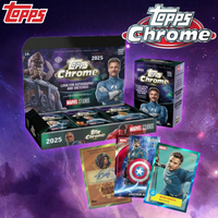 Original 2025 Topps Marvel Cinema Chrome Value Box Marvel Heroes Cards Collectible Toys Birthday Surprise Gift