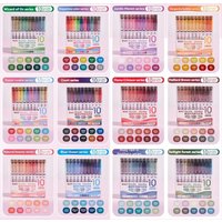 120 Colors Acrylic Paint Markers Set with Direct Liquid Ink Control System, Brush Tip Suitable for Paper, Pottery, Stones Glass