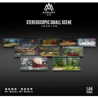 MoreArt 1:64 Simulation Integrated Scene Diorama With Clear Dust Cover High Detail Mini Display Model For Collectors Gift