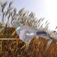Outdoor Pigeon Motion Decoy Simulation Bait Wind Decoy with Movable Wings for Garden Decor Yard Ornament for Hunting