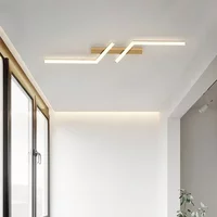 Nowoczesna lampa sufitowa LED 60/80/100/120CM do salonu, jadalni, sypialni, lampy, lampiony, skandynawskie proste linie, oświetlenie sufitowe