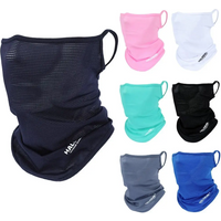 AliExpress NONE Summer Ice Silk Sun Protection Bike Mask Full Face Mask Balaclava Breathable Sun UV Protection Hiking Outdoor Cycling Windproof