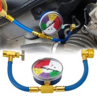 R134A Air Conditioner Gas Charging Hose with Measuring Gauge AC Recharge Hose Refrigerant Gas Refill for Car Automobile