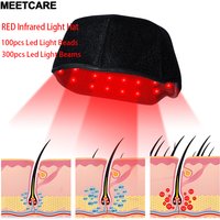 LED Red Light Infrared Hat with 660nm 850nm 100pcs LED Lights 300pcs Beams Infrared Helmet for Hair Loss&Hair Growth Cap Device