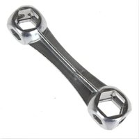 AliExpress NONE 1Pc 10 in 1 Galvanized Steel Hexagon Wrench Durable Bicycle Bike Repair Tool Bone Shape Hexagon Wrench Spanner 10 Holes Size 6-1