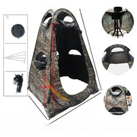 High-End Camouflage Bird Watching Tent Portable Bathing Mountain Climbing Fishing Tent Outdoor Camping Gear Oxford Cloth Mate...