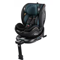 Child safety seat with 360 degree rotating seat and adjustable back, suitable for children aged 0-12 years old