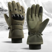 AliExpress Motorcycle Winter Gloves Men Women Waterproof Cold Weather Warm Carbon Fiber Gauntlet Glove Touch Screen Riding Windproof