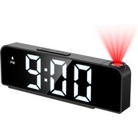 ORIA Projection Alarm Clock Newest Alarm Clock Bedside LED Digital Clock with Temperature Display Clock for Bedroom Living Room