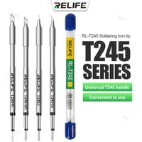 RELIFE RL-T245 Tips Universal C245 Soldering Iron Tip Compatible For Xsoldering T245 Soldering Station GVM T245 Hand