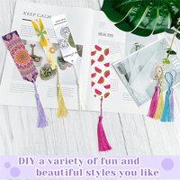 Acrylic Notebook Acrylic DIY Crafts Projects Transparent Tassel Bookmarks DIY Party Decors For Art Projects Office Supplies