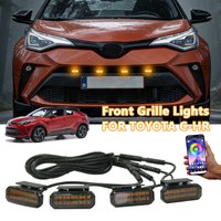 FOR TOYOTA C-HR 18LED Front Grille Light /Driving/Position Lights Car Daytime Running Light Wheel Eyeb Car LED Signal Lamps