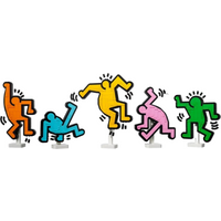 Creative Art Keith Dancing Figures Model MOC 31216 Building Blocks Creative DIY Assembly Bricks Toys for Kids Christmas Gifts