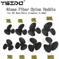 YSIDO 70mm 80mm 90mm 100mm CW/CCW 5.0mm Three Blades Paddle Propeller for RC Boat Simulated Ship Underwater Drone