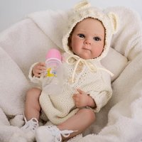 48cm Newborn Baby Dolls Full Body Silicone Vinyl Reborn Doll Realistic Alive Girl Already Lifelike Painted Like Real Toddler