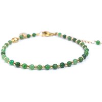 4mm Natural Gemstone Beaded Bracelet for Women Teen Girls, Dainty Tiny Charm Jewelry, Adjustable Ideal Birthday Holiday Gift