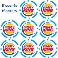8 counts Golf Ball Marker Poker Chips ,Great Golf Accessories for Men Golfers Dad Boyfriend Husband Birthday Fathers Day